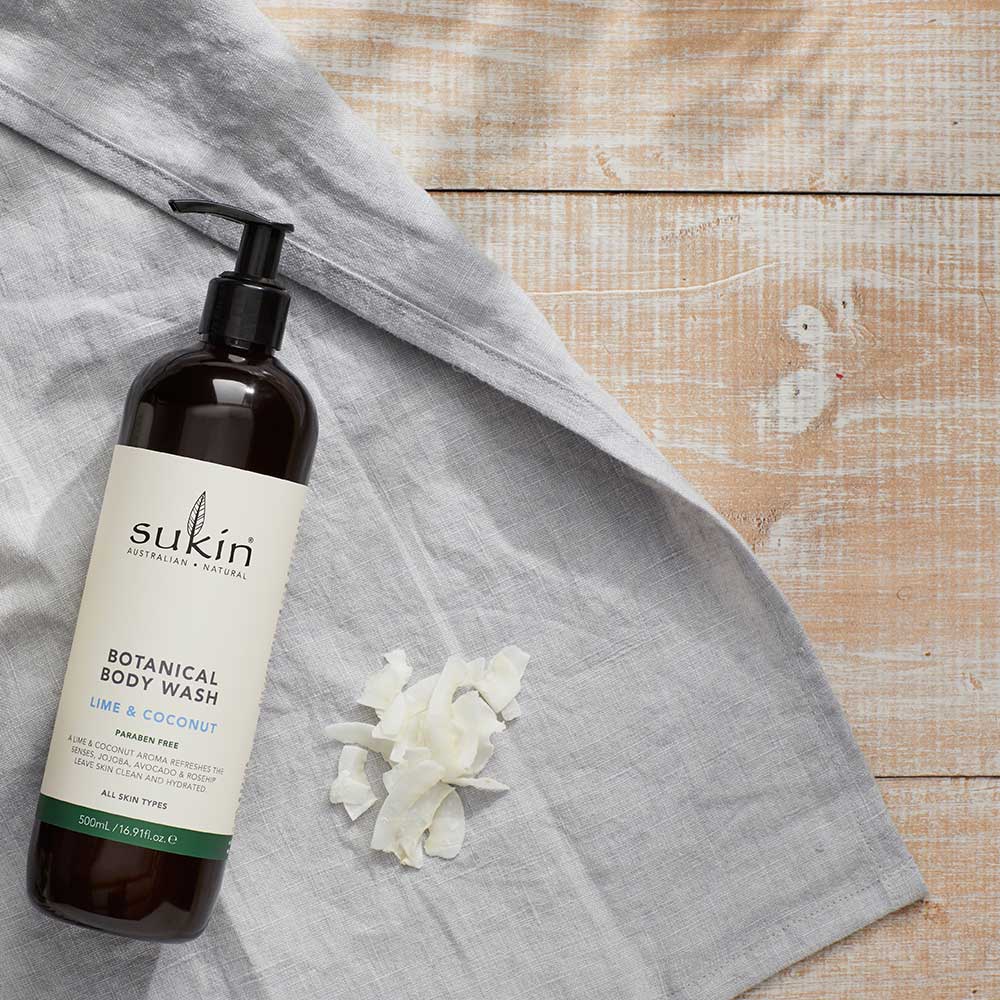 Sukin Natural Botanical Body Wash | Lime & Coconut 500ml