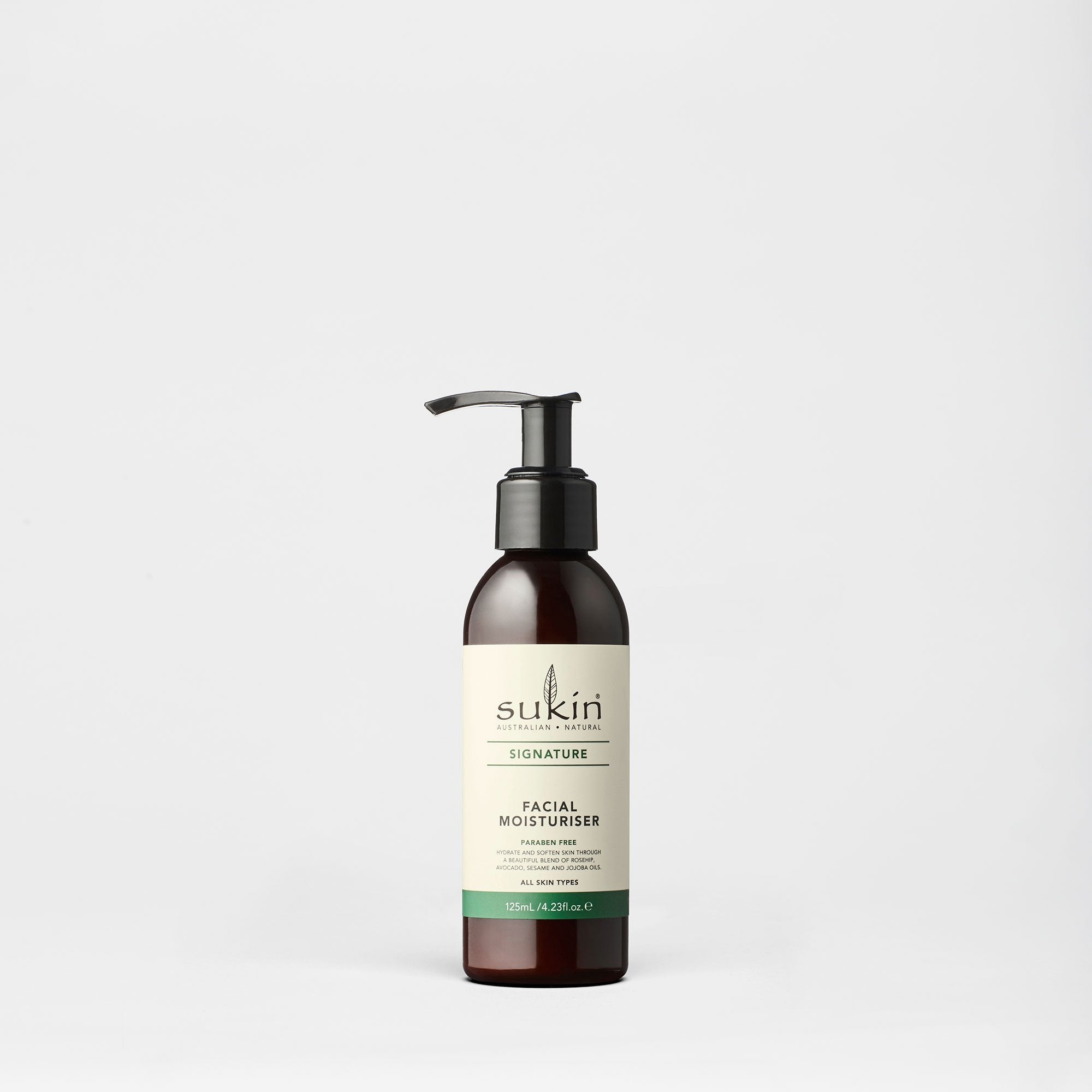 Sukin Natural Facial Moisturiser Pump | Signature 125ml