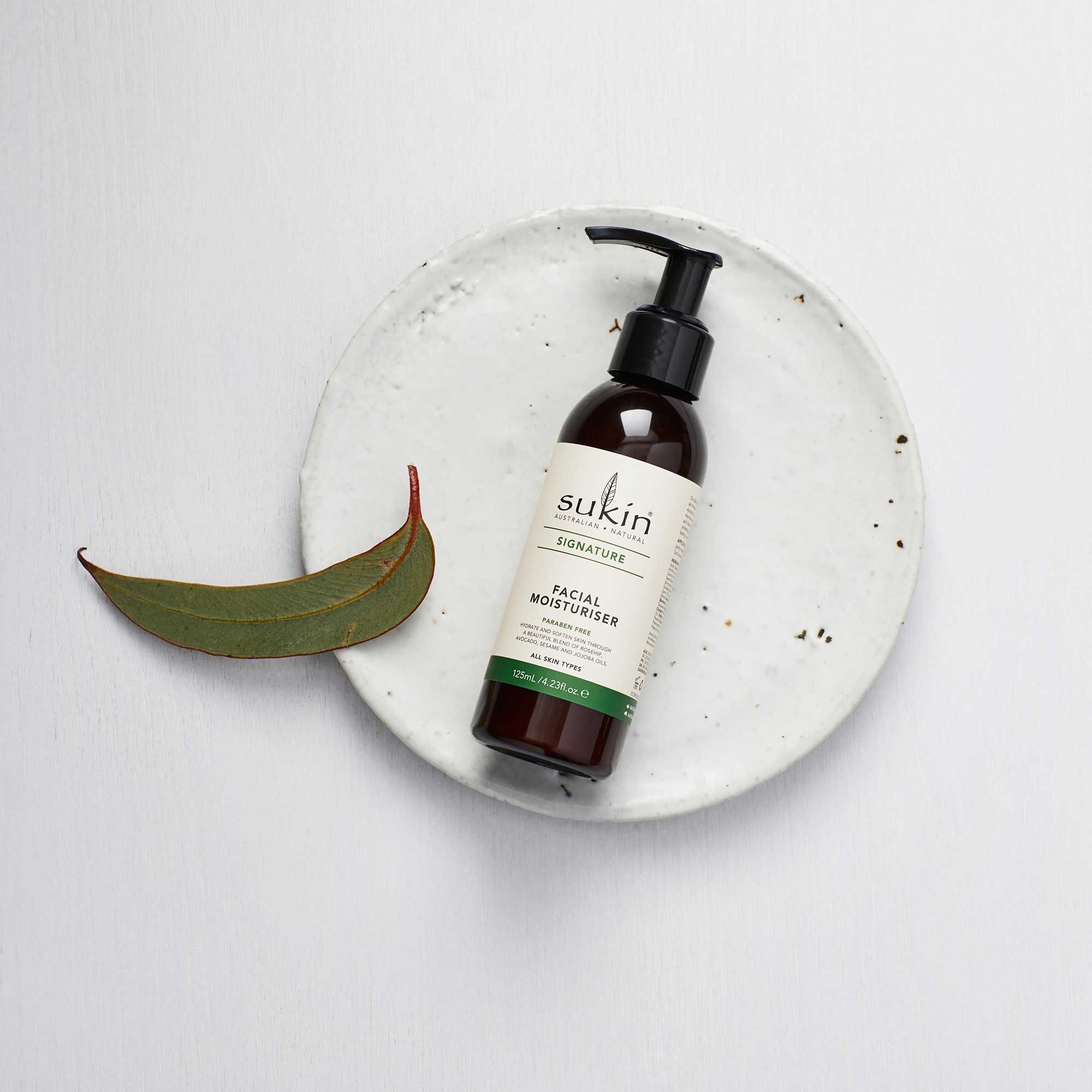 Sukin Natural Facial Moisturiser Pump | Signature 125ml